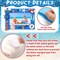 232 Pieces Summer Ocean Beach DIY 5'' x 7'' Picture Frame Craft Kit 32 Summer Under The Sea Felt Photo Frames and 200 Foam Stickers for Holiday Game Activities(Ocean,Cool Color)